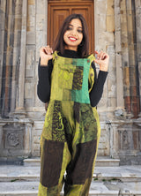 a woman standing in front of a building