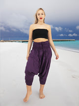 Handmade Casual Boho Rayon Hippie Yoga Alladin Pants One Size Purple