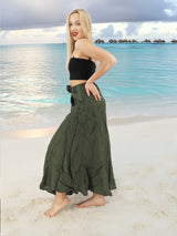 Handmade Rayon Boho Hippie Two In One Skirt Dress