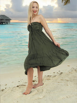 Handmade Rayon Boho Hippie Two In One Skirt Dress