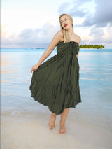 Handmade Rayon Boho Hippie Two In One Skirt Dress