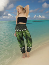 Unisex Harem Yoga Hippie Boho Pants Green