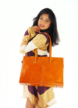 Tan Smooth Calf Leather Handbag