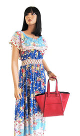 Red Leather Large Handbag