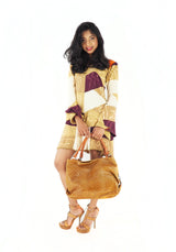 Medium Brown Leather Handbag