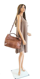 Medium Brown Leather Handbag