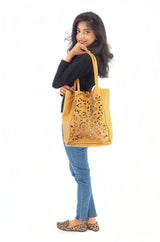 Tan Genuine Leather Handbag