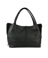 Large Black Leather Handbag