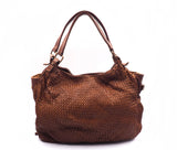 Brown Soft Calf Leather Handbag