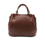 Dark Brown Leather Handbag