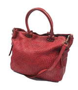 Red Burgundy Super Soft Calf Leather Handbag
