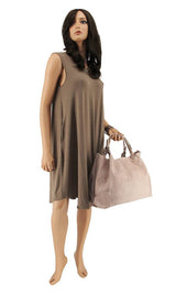 Light Pink Leather Handbag