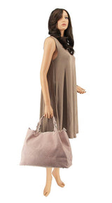 Light Pink Leather Handbag