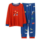 Sleep Wear 100% Soft Cotton Pajama Set Lounge Wear M L XL 2XL 3XL Long Sleeves