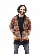 Handmade Casual Boho Cotton Unisex Men's Jackets Hoodies Size S-M-L-XL-XXL