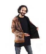 Handmade Casual Boho Cotton Unisex Men's Jackets Hoodies Size S-M-L-XL-XXL