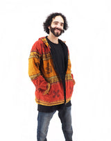 Handmade Casual Boho Cotton Unisex Men's Jackets Hoodies Size S-M-L-XL-XXL