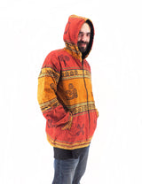 Handmade Casual Boho Cotton Unisex Men's Jackets Hoodies Size S-M-L-XL-XXL