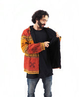 Handmade Casual Boho Cotton Unisex Men's Jackets Hoodies Size S-M-L-XL-XXL