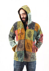 Handmade Casual Boho Cotton Unisex Men's Jackets Hoodies Size S-M-L-XL-XXL