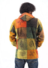 Handmade Casual Boho Cotton Unisex Men's Jackets Hoodies Size S-M-L-XL-XXL