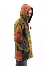 Handmade Casual Boho Cotton Unisex Men's Jackets Hoodies Size S-M-L-XL-XXL