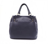 Midnight Navy Leather Handbag