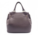 Coffee Brown Leather Handbag