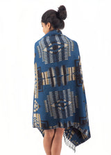 Handmade Hand Loomed Yak Wool Large Shawl Blanket Throw Meditation Shawl