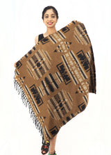 Handmade Hand Loomed Yak Wool Large Shawl Blanket Throw Meditation Shawl