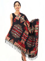 Scarf, shawl, blanket shawl, throw and Mediation shawl. Hand loomed from highland yak wool