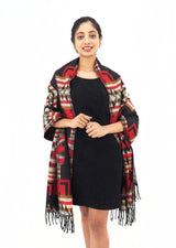 Handmade Hand Loomed Yak Wool Large Shawl Blanket Throw Meditation Shawl