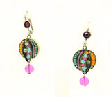 Rare Signed ADAYA Maya Rayten Micro Mosaic Earrings