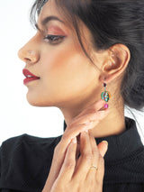 Rare Signed ADAYA Maya Rayten Micro Mosaic Earrings