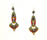 Rare Signed ADAYA Maya Rayten Micro Mosaic Earrings