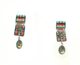 Rare Signed ADAYA Maya Rayten Micro Mosaic Earrings