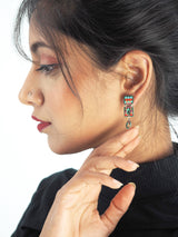 Rare Signed ADAYA Maya Rayten Micro Mosaic Earrings