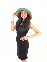 Handmade Crochet Boho Hippie Hemp Cotton Sun Hat