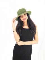 Handmade Crochet Boho Hippie Hemp Cotton Sun Hat