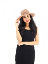 Handmade Crochet Boho Hippie Hemp Cotton Sun Hat