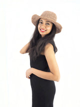 Handmade Crochet Boho Hippie Hemp Cotton Sun Hat