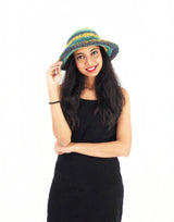 Handmade Crochet Boho Hippie Hemp Cotton Sun Hat