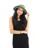 Handmade Crochet Boho Hippie Hemp Cotton Sun Hat