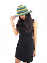 Handmade Crochet Boho Hippie Hemp Cotton Sun Hat