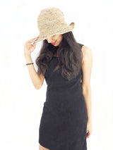 Handmade Crochet Boho Hippie Hemp Cotton Sun Hat