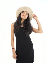 Handmade Crochet Boho Hippie Hemp Cotton Sun Hat