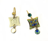 Rare Signed ADAYA Maya Rayten Micro Mosaic Earrings