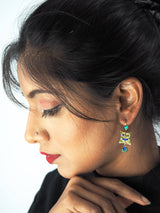 Rare Signed ADAYA Maya Rayten Micro Mosaic Earrings