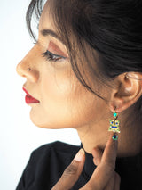 Rare Signed ADAYA Maya Rayten Micro Mosaic Earrings