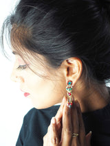 Rare Signed ADAYA Maya Rayten Micro Mosaic Earrings